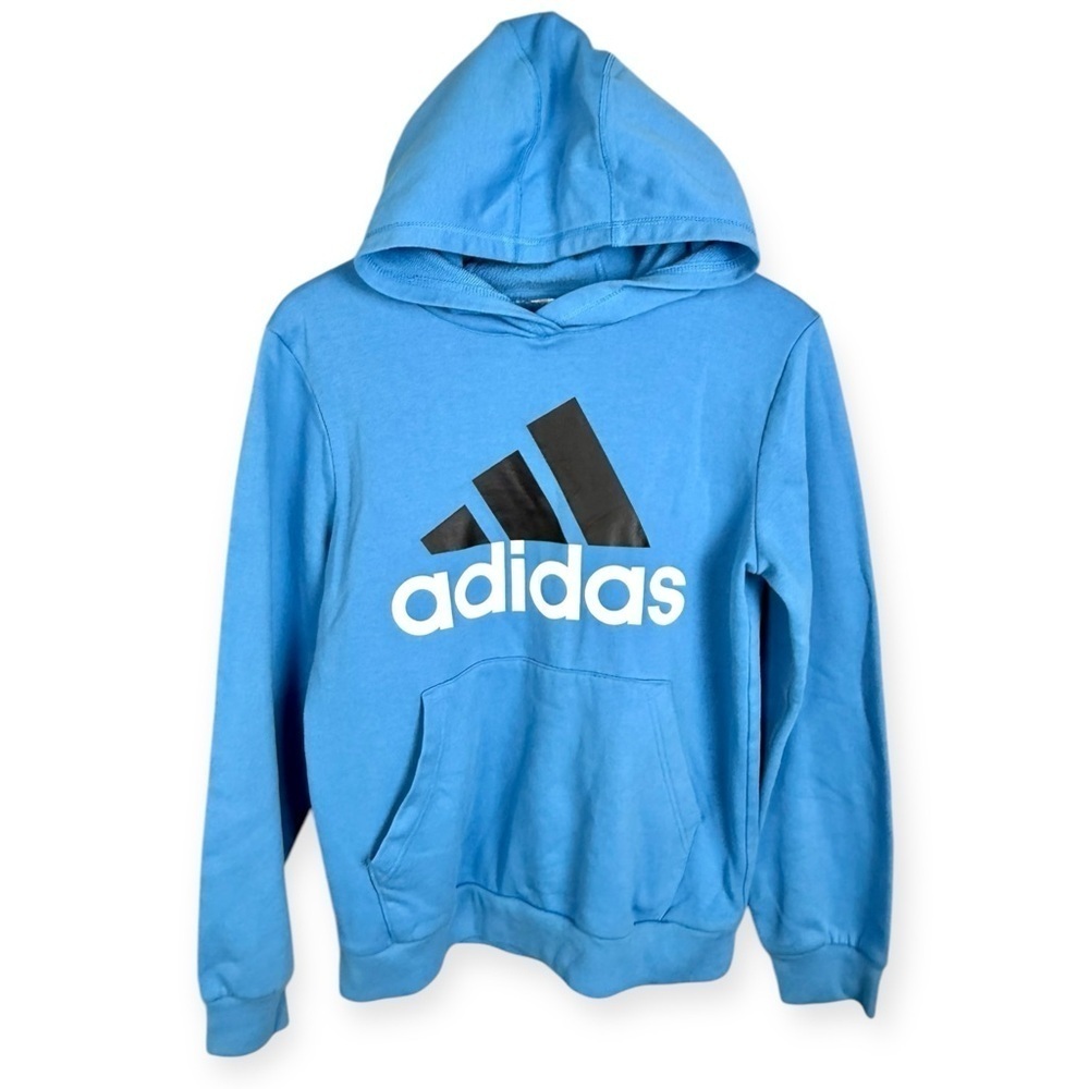 Adidas Kids Blue Fleece Hoodie